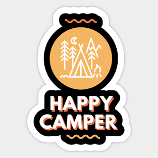 Happy Camping Sticker